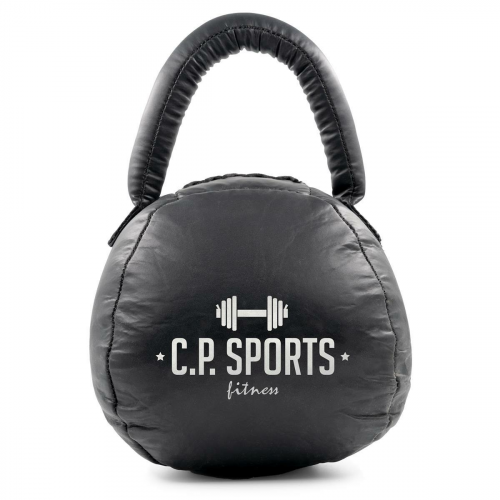 Leder Kettlebell Schwarz 10 kg