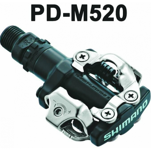 Shimano PD-M520 schwarz + SH 51 SPD Pedale 9/16 schwarz