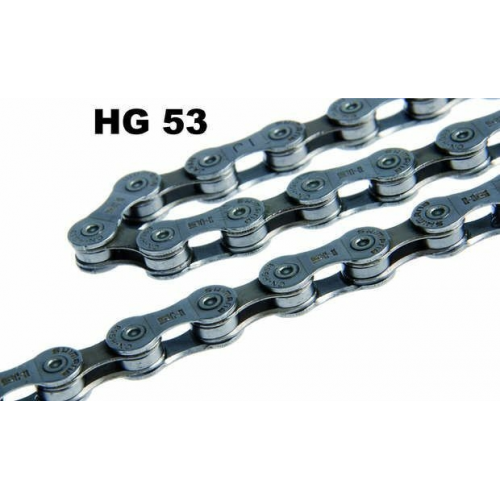 Shimano HG 53 Kette 9-fach 116 Glieder grau/schwarz