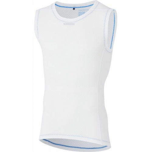 SHIMANO Unterhemd SLEEVELESS MESH BASE LAYER XXXL WHITE