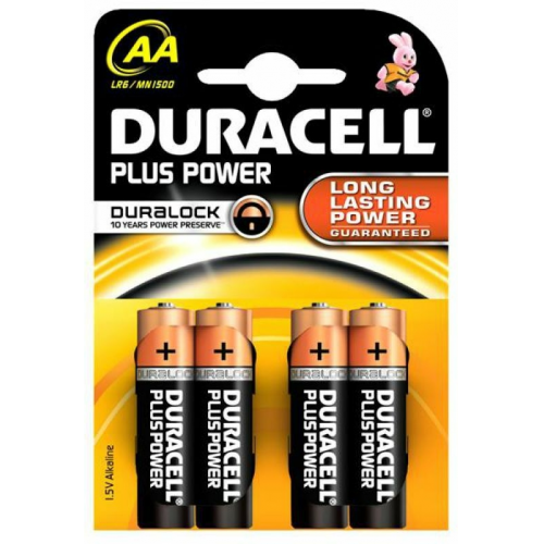 Duracell Batterien Plus Mignon (AA LR6- MN1500) schwarz/kupfer