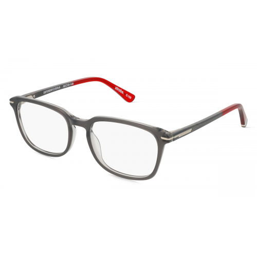 Superdry SDO Strobe Herren-Brille inkl. Gläser Vollrand Eckig Kunststoff-Gestell 52mm/18mm/145mm, grau