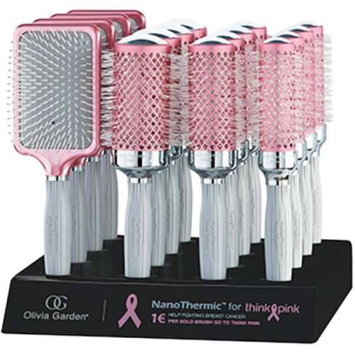 Olivia Garden NanoThermic Think Pink Limited Edition 16er Display
