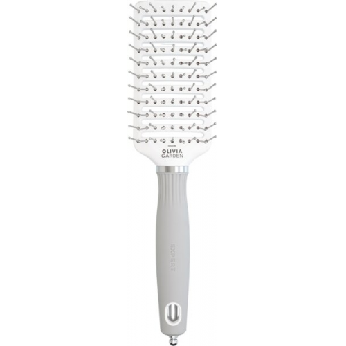 Olivia Garden Expert Care Vent Nylon Bristles White & Grey M 1 Stk.