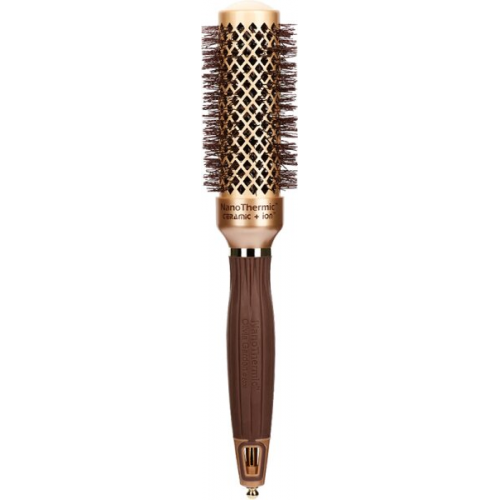 Olivia Garden Expert Blowout Shine Wavy Bristles Gold&Brown 35