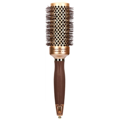 Olivia Garden Expert Blowout Shine Wavy Bristles Gold&Brown 45