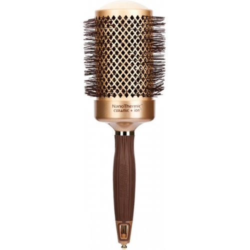 Olivia Garden Expert Blowout Shine Wavy Bristles Gold&Brown 65