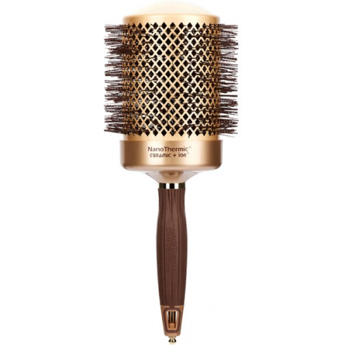 Olivia Garden Expert Blowout Shine Wavy Bristles Gold&Brown 80