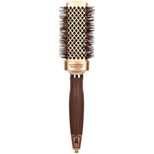 Olivia Garden Expert Blowout Straight Wavy Bristle Gold&Brown 40