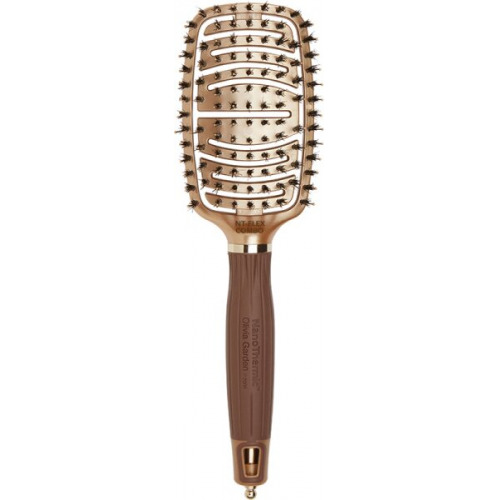 Olivia Garden Expert Care Flex Boar&Nylon Bristles Gold&Brown