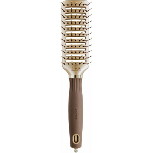 Olivia Garden Expert Style Vent Nylon Bristles Gold Brown