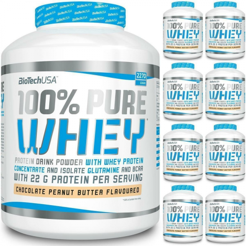 BioTech USA 100% PURE WHEY 2270 g Dose Cookies &amp; Cream