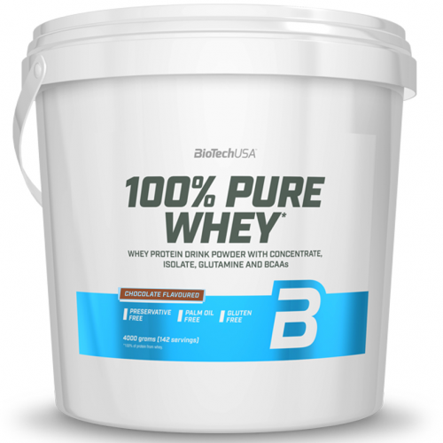 BioTech USA - 100% PURE WHEY 4000 g Dose Schokolade