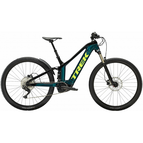 Trek Powerfly FS 4 625, 10 Gang Kettenschaltung, Herrenfahrrad, Diamant, Modell 2022, 29 Zoll 50 cm Dark Aquatic/ Trek Black