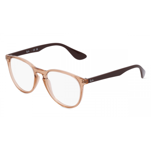 Ray-Ban RX7046 Damen-Brille inkl. Gläser Vollrand Panto Kunststoff-Gestell 51mm/18mm/140mm, braun