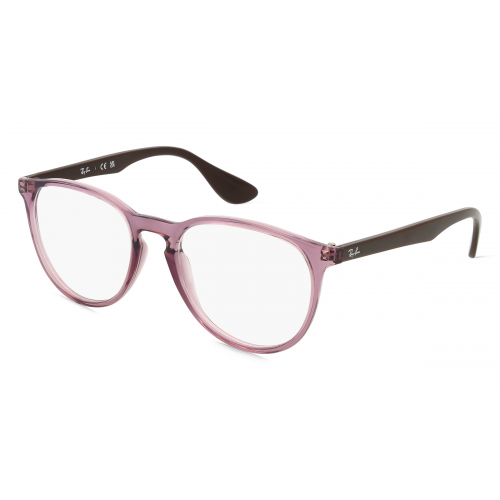 Ray-Ban RX7046 Damen-Brille inkl. Gläser Vollrand Panto Kunststoff-Gestell 51mm/18mm/140mm, lila