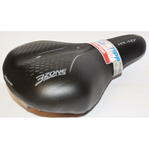 Selle Bassano Volare ZXL Unisex-Sattel, schwarz 250x190mm schwarz