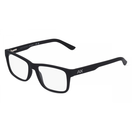 Armani Exchange AX3016 Herren-Brille inkl. Gläser Vollrand Eckig Kunststoff-Gestell 53mm/17mm/145mm, schwarz