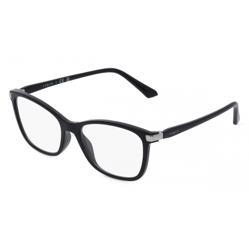 Vogue VO5378 Damen-Brille inkl. Gläser Vollrand Eckig Kunststoff-Gestell 53mm/17mm/140mm, schwarz