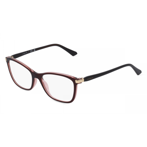 Vogue VO5378 Damen-Brille inkl. Gläser Vollrand Eckig Kunststoff-Gestell 51mm/17mm/140mm, braun