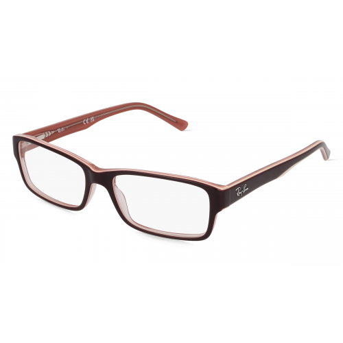 Ray-Ban RX5169 Herren-Brille inkl. Gläser Vollrand Rechteckig Acetat-Gestell 54mm/16mm/140mm, braun