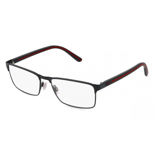 Polo Ralph Lauren PH1207 Herren-Brille inkl. Gläser Vollrand Rechteckig Metall-Gestell 56mm/16mm/145mm, schwarz