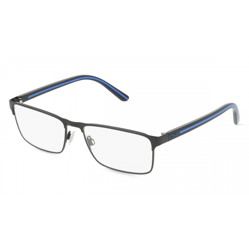 Polo Ralph Lauren PH1207 Herren-Brille inkl. Gläser Vollrand Rechteckig Metall-Gestell 54mm/16mm/145mm, schwarz