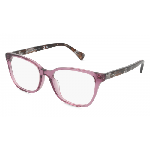 Ralph RA7137U Damen-Brille inkl. Gläser Vollrand Cateye Acetat-Gestell 51mm/18mm/145mm, transparent