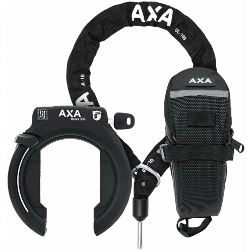 AXA Rahmenschloss Block XXL+ULC100+Tasche schwarz