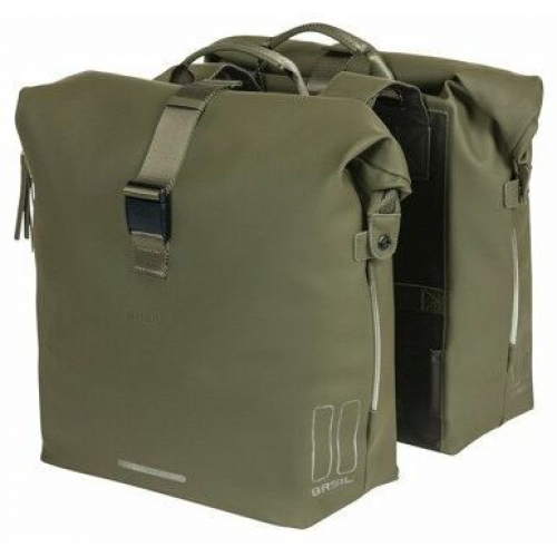 Basil Doppeltasche SOHO Double Bag Nordlicht Moss Green