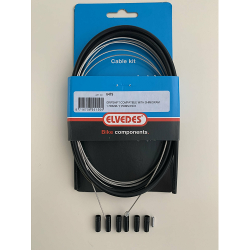 Elvedes Schaltzug Set 6479 (1,1mm/2250mm) schwarz