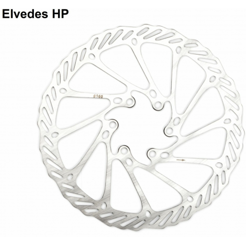 Elvedes Rotor HP18 180mm 6-Loch silber