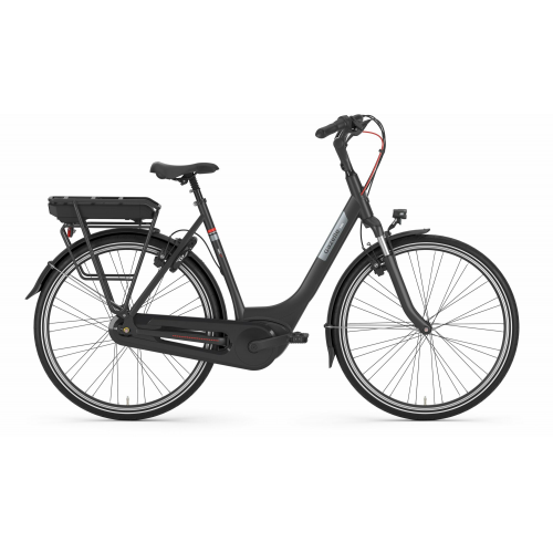 Gazelle PARIS C7+ HMB R (500 Wh), 7 Gang Nabenschaltung, Damenfahrrad, Tiefeinsteiger, Modell 2022, 28 Zoll 53 cm black