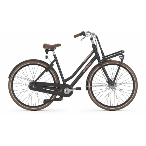 Gazelle MISS GRACE R7T, 7 Gang Nabenschaltung, Damenfahrrad, Wave, Modell 2024, 28 Zoll 59 cm black