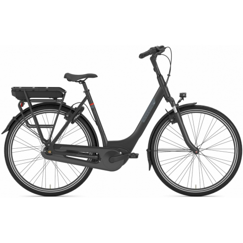 Gazelle Paris C7+ HMB RT (500 Wh), 7 Gang Nabenschaltung, Damenfahrrad, Wave, Modell 2024, 28 Zoll 53 cm blackmatte