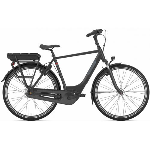 Gazelle Paris C7+ HMB RT (500 Wh), 7 Gang Nabenschaltung, Herrenfahrrad, Diamant, Modell 2024, 28 Zoll 53 cm blackmatte