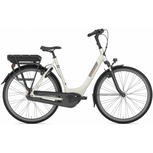 Gazelle Paris C7+ HMB RT (500 Wh), 7 Gang Nabenschaltung, Damenfahrrad, Wave, Modell 2024, 28 Zoll 57 cm ivory whitematte