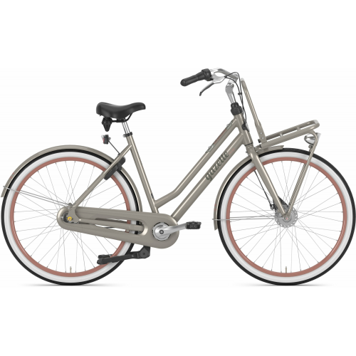 Gazelle Miss Grace RT, 7 Gang Nabenschaltung, Damenfahrrad, Wave, Modell 2024, 28 Zoll 54 cm warm greygloss