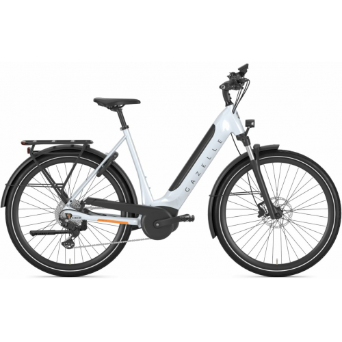 Gazelle Ultimate T10 HMB (625 Wh), 10 Gang Kettenschaltung, Damenfahrrad, Wave, Modell 2024, 28 Zoll 57 cm frozen whitegloss