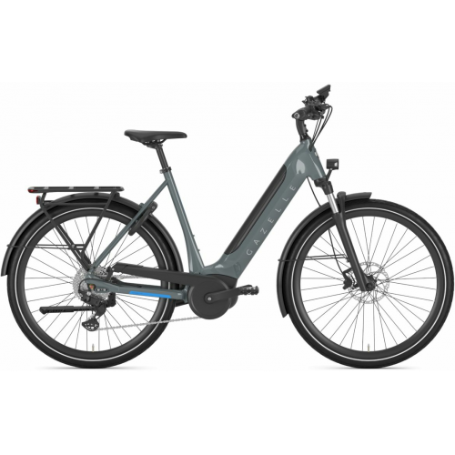 Gazelle Ultimate T10 HMB (625 Wh), 10 Gang Kettenschaltung, Damenfahrrad, Wave, Modell 2024, 28 Zoll 61 cm thunder greygloss