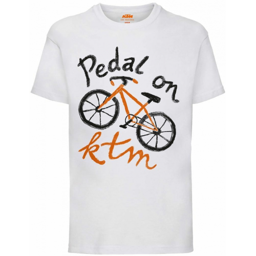 KTM Factory Wild T-Shirt Pedal on 128 white