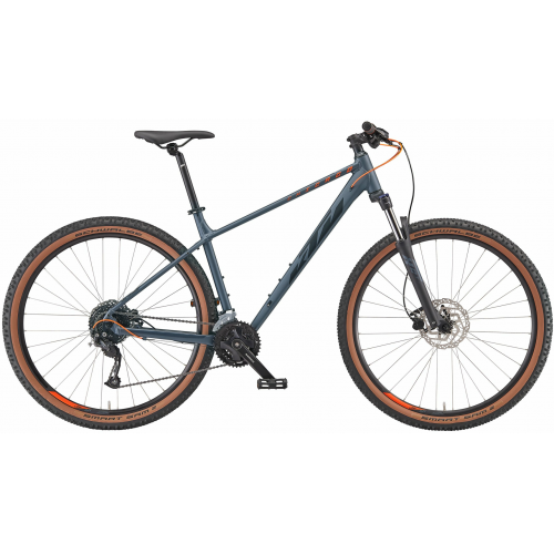 KTM CHICAGO 291, 18 Gang Kettenschaltung, Herrenfahrrad, Diamant, Modell 2024, 29 Zoll 43 cm metallic grey matt (black+orange)