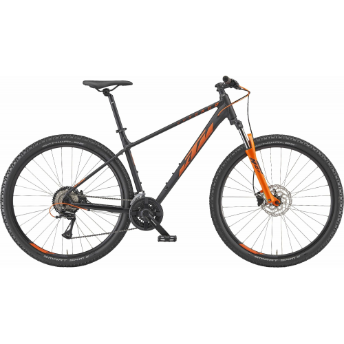 KTM CHICAGO 272, 16 Gang Kettenschaltung, Herrenfahrrad, Diamant, Modell 2024, 27,5 Zoll 48 cm black matt (orange)