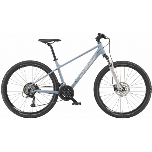 KTM PENNY LANE 272, 16 Gang Kettenschaltung, Damenfahrrad, Diamant, Modell 2024, 27,5 Zoll 37 cm light sky (white+coral)