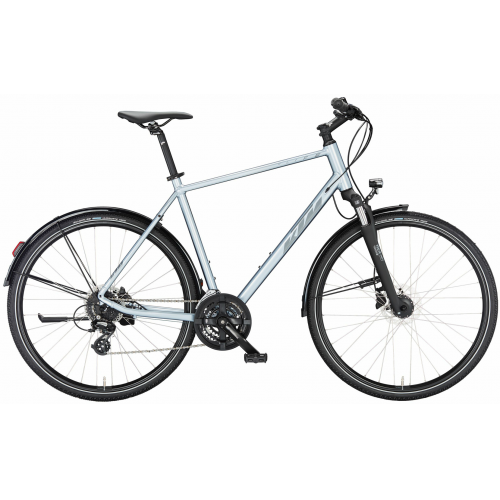 KTM X-LIFE TRACK STREET, 24 Gang Kettenschaltung, Herrenfahrrad, Diamant, Modell 2024, 28 Zoll 51 cm azzurro silver (grey)