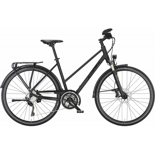 KTM MARANELLO LIGHT DISC, 30 Gang Kettenschaltung, Damenfahrrad, Trapez, Modell 2024, 28 Zoll 56 cm black matt (black glossy)