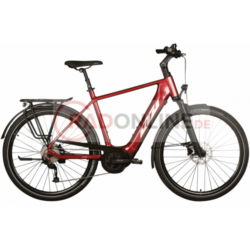 KTM MACINA TOUR P510 (500 Wh), 9 Gang Kette, Herrenfahrrad, Diamant, Modell 2022/2023, 28 Zoll 60 cm chrome red (silver+black)