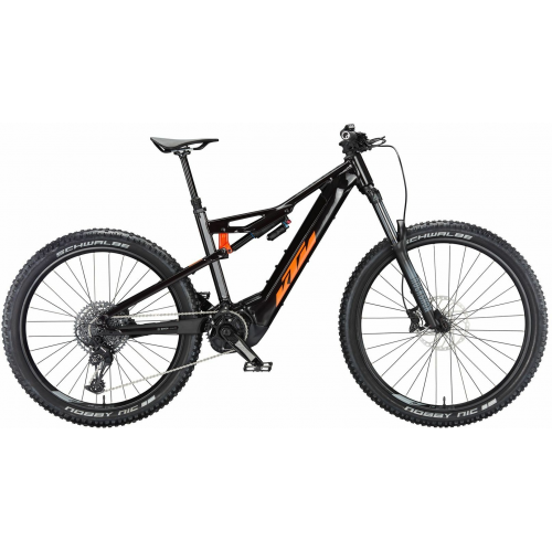 KTM MACINA KAPOHO 7973 (750 Wh), 12 Gang Kettenschaltung, Herrenfahrrad, Diamant, Modell 2024, 29 Zoll 53 cm flaming black (orange)