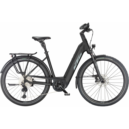 KTM MACINA STYLE 720 (750 Wh), 11 Gang Kettenschaltung, Damenfahrrad, Deep, Modell 2024, 28 Zoll 56 cm black matt (grey+green)