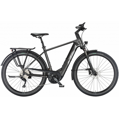 KTM MACINA STYLE 740 (750 Wh), 10 Gang Kettenschaltung, Herrenfahrrad, Diamant, Modell 2024, 28 Zoll 56 cm machine grey (silver+blue)